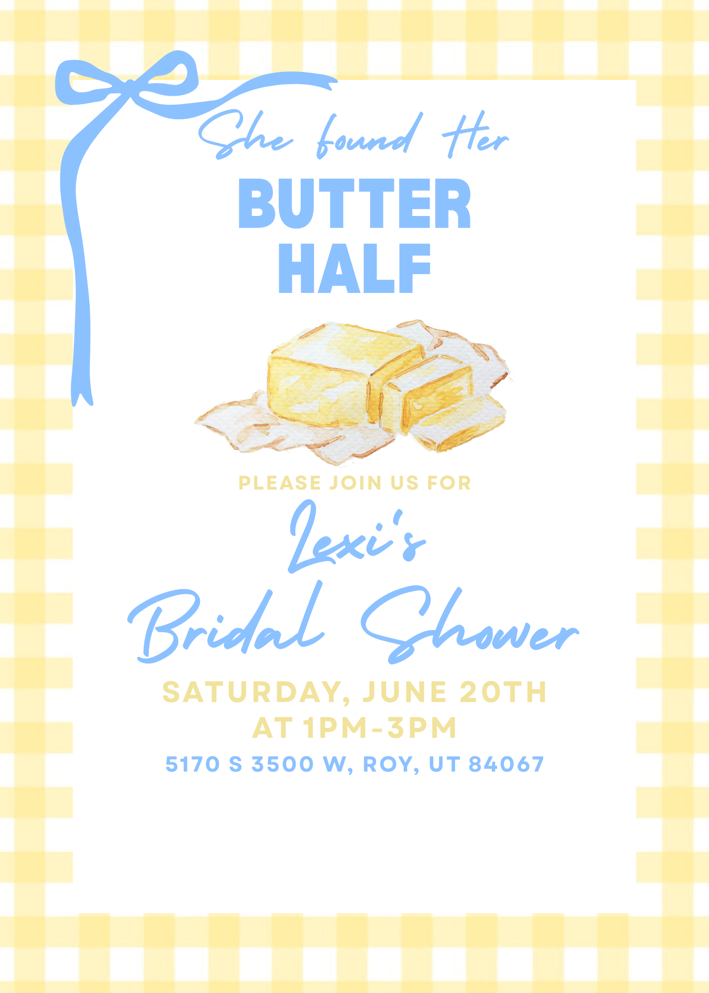 Lexi's Bridal Shower Invitation